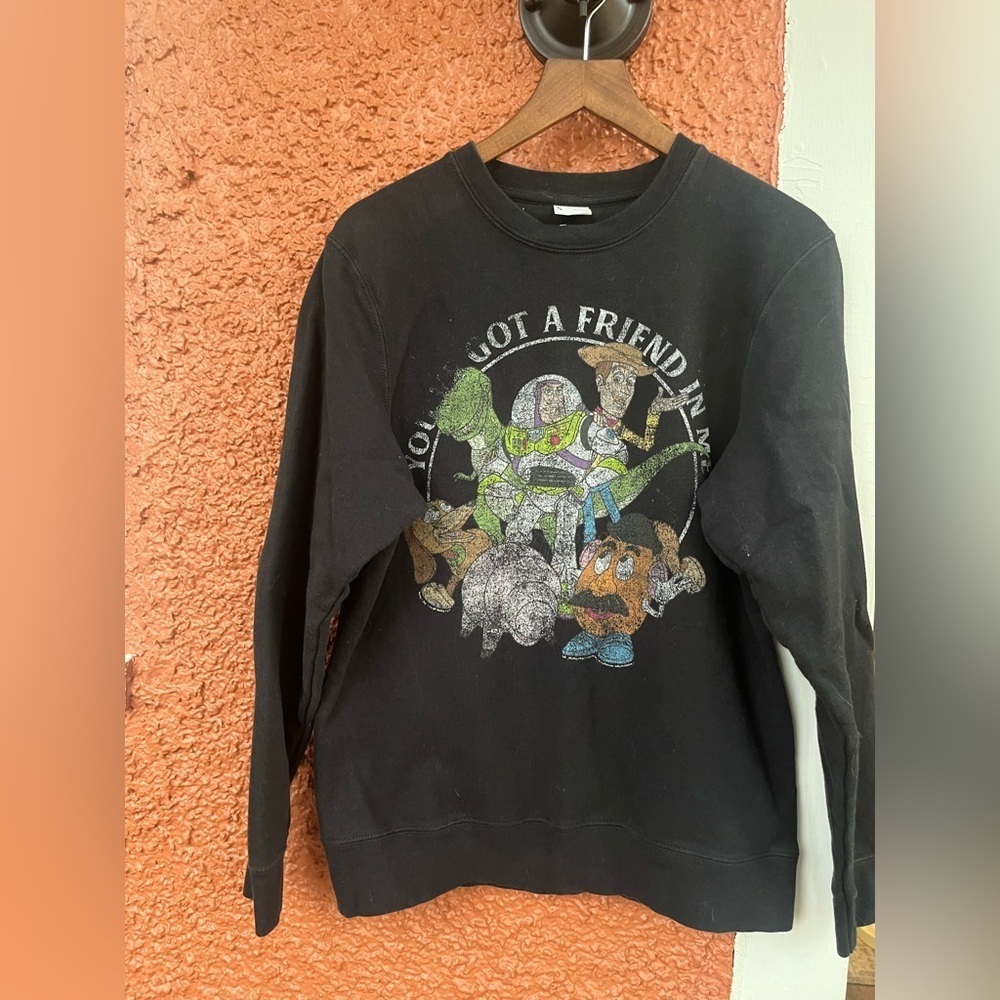 You've Got A Friend In Me Graphic Sweatshirt Black Size Small Toy Story Black